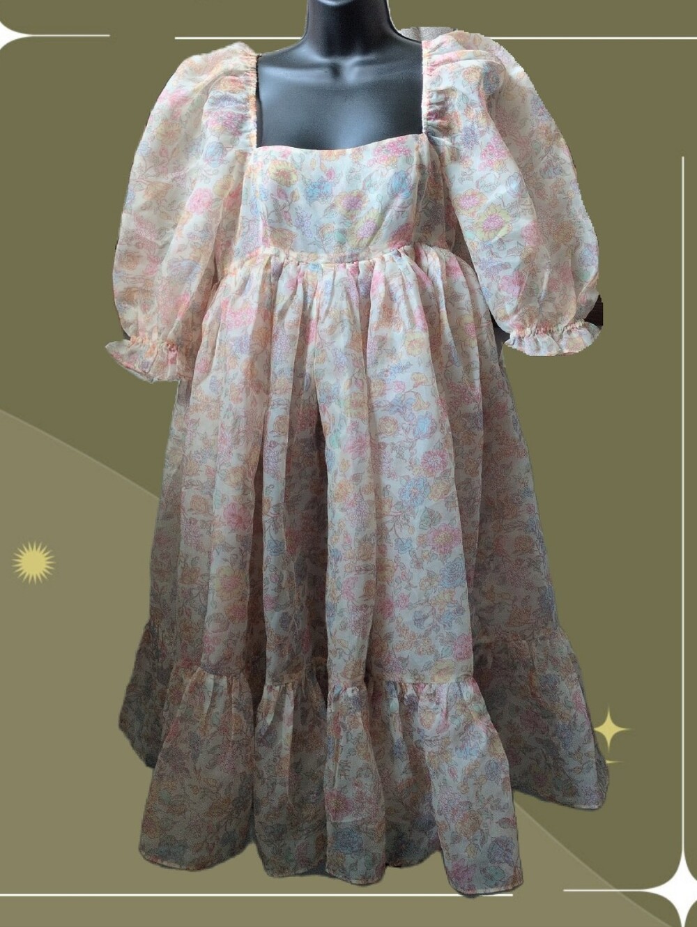 ✨ Selkie French Puff Dress In Hans Christian Andersen Size M